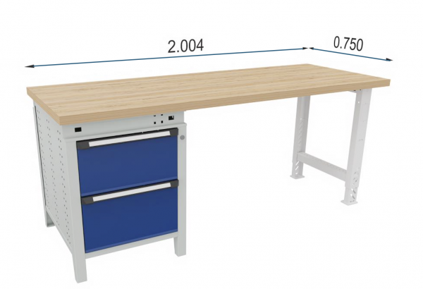 WB3410-Werkbank höhenverstellbar mit Schubladen.png