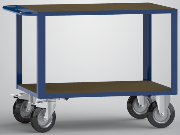 Tischwagen Transportwagen Etagenwagen 1000 x 700 mm LxT mit 2 Ladeflächen